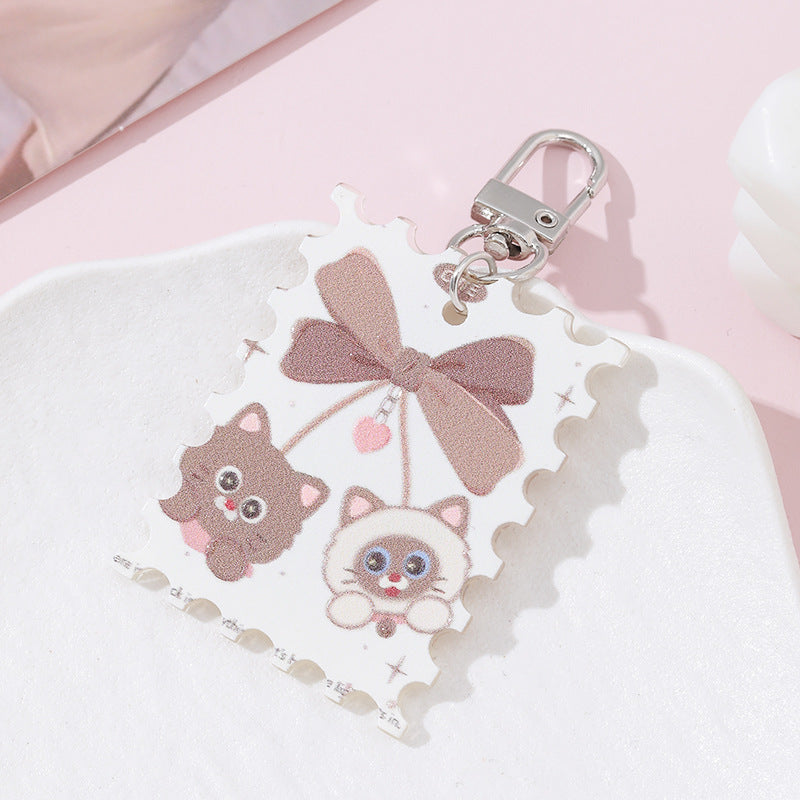 Wholesale 10pcs/ pack acrylic keychain pendant star keychain decoration